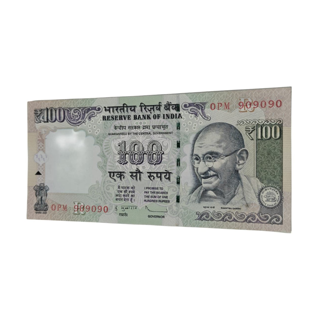 Rs 100 Note Serial 909090 Extremely rare | D Subbaro - Collection Bazzar
