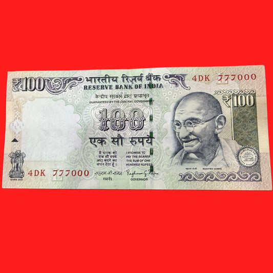 Rs 100 Old 777000 Super 777 number Collectible - Collection Bazzar