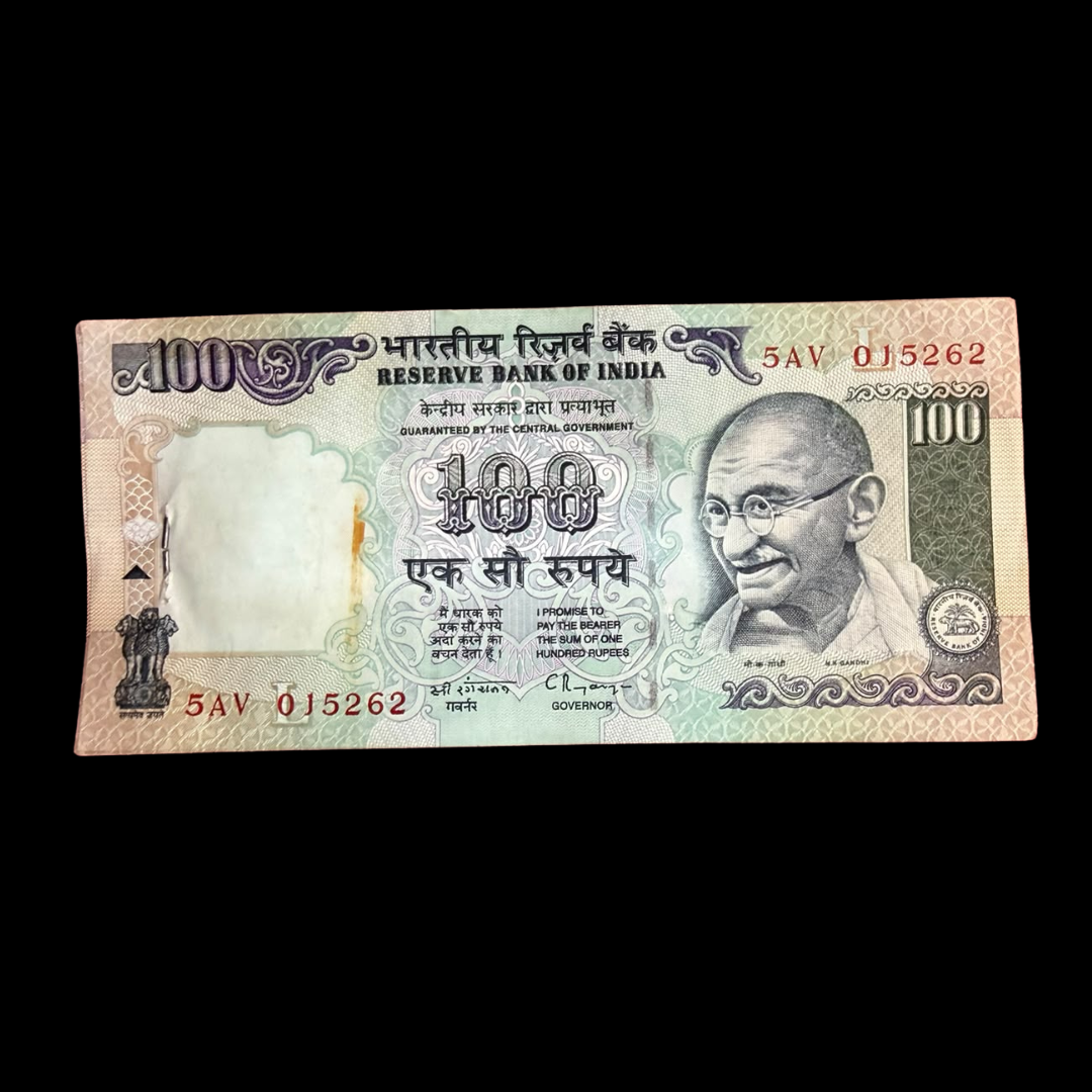 Rs 100 Old Serial Packet Governor C Rangrajan Rare Collectible 100 note fresh condition - Collection Bazzar