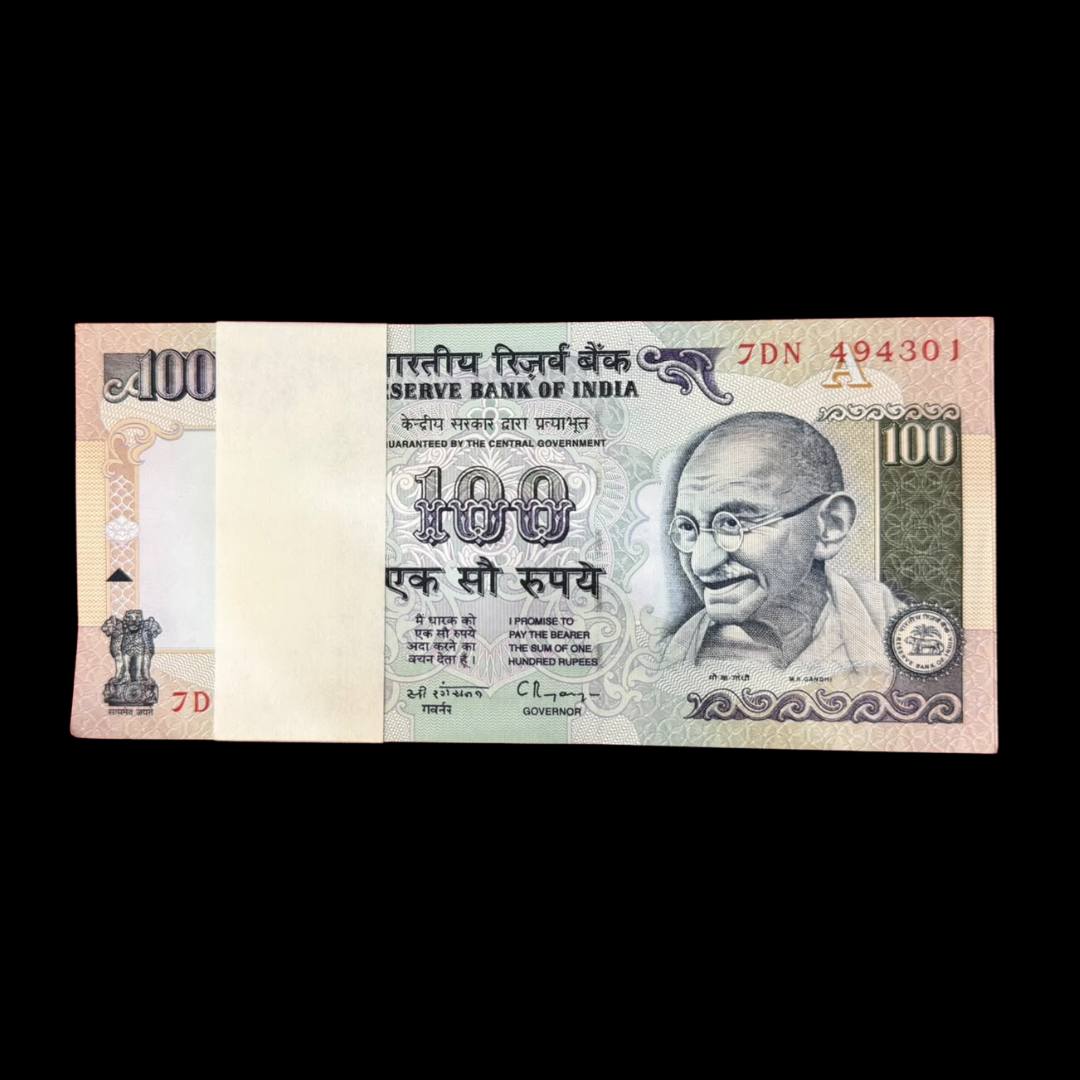 Rs 100 Old Serialed Packet Governor C Rangrajan Rare - Collection Bazzar