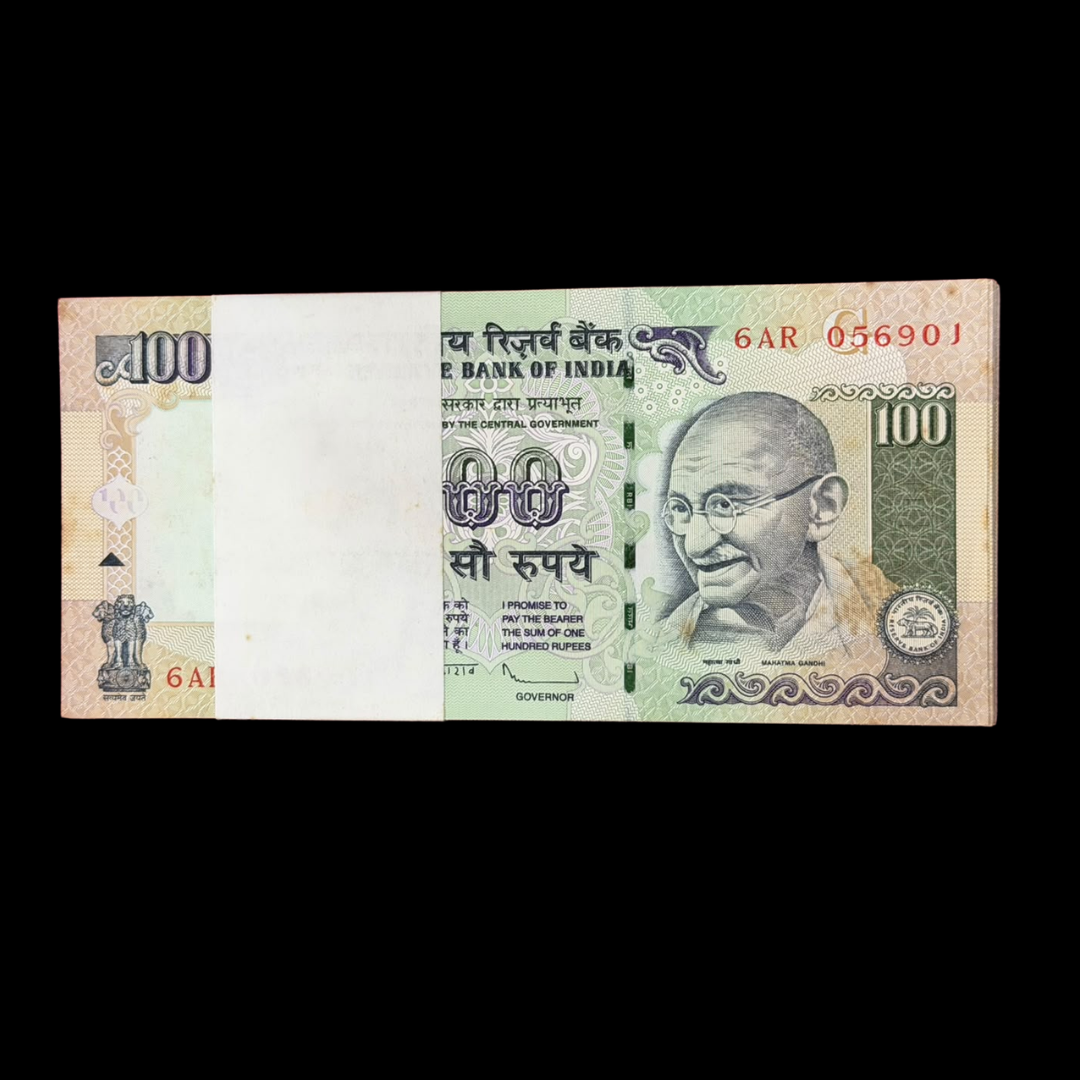 Rs 100 Old Serialed Packet Governor D Subbarao Rare - Collection Bazzar