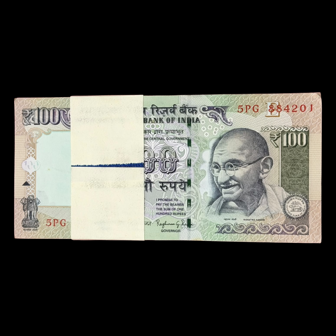 Rs 100 Old Serialed Packet Governor Raghuram Rajan Rare - Collection Bazzar