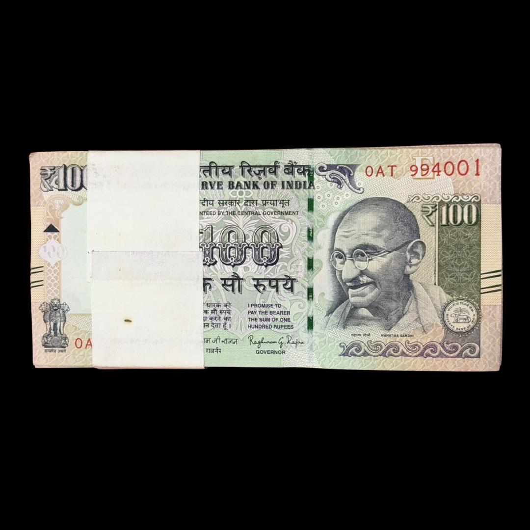 Rs 100 Old Serialed Packet Governor Raghuram Rajan Rare - Collection Bazzar