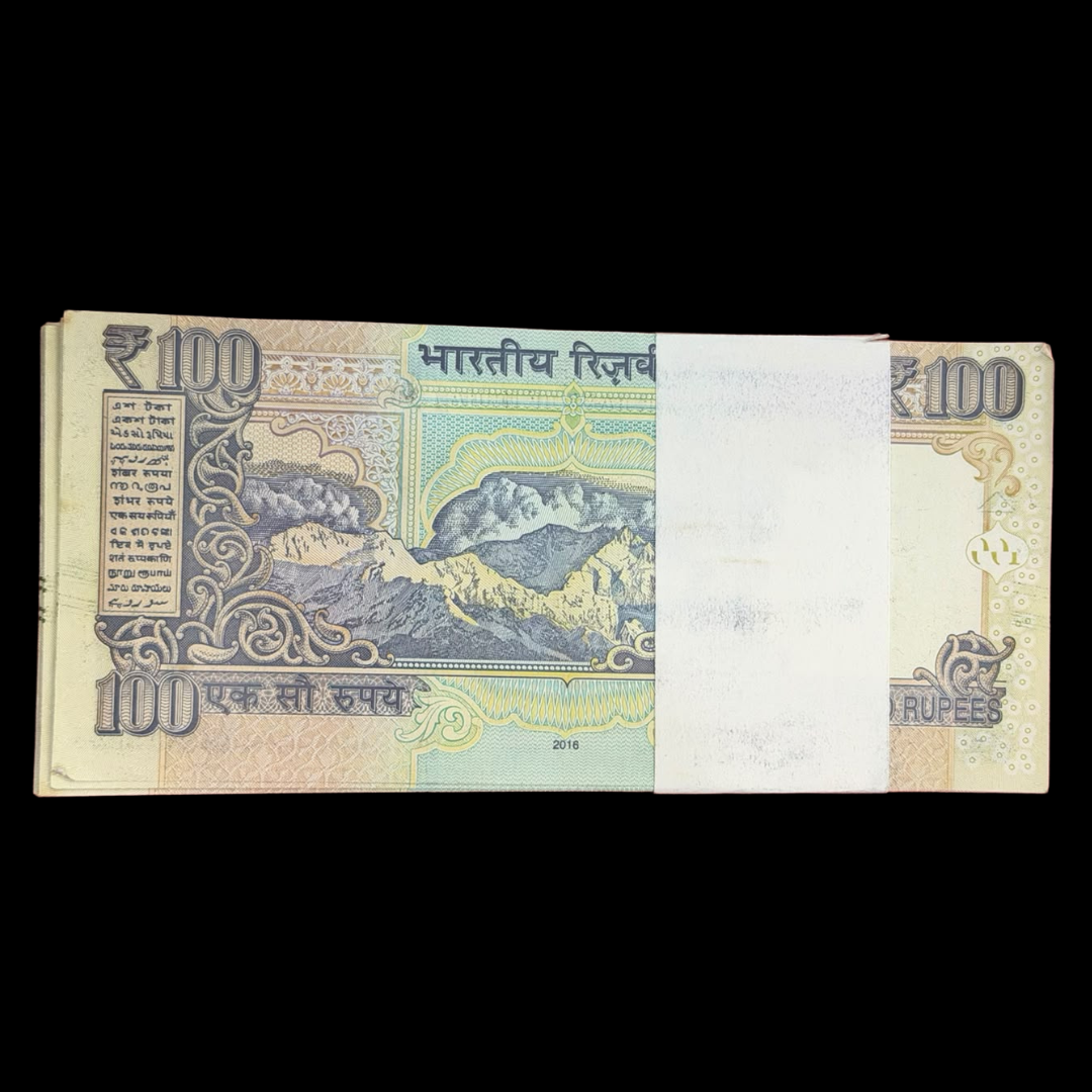 Rs 100 Old Serialed Packet Governor Raghuram Rajan Rare - Collection Bazzar