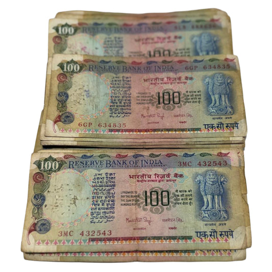 Rs 100 Pink Beauty Each Note ₹200 Governor Manmohan Singh Rare Collectible Item - Collection Bazzar