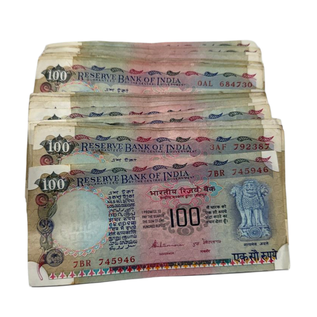 Rs 100 Pink Beauty Each Note ₹200 Governor S Venkatraman Rare Collectible - Collection Bazzar