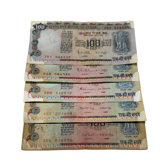 Rs 100 Pink Beauty Note Set of 5