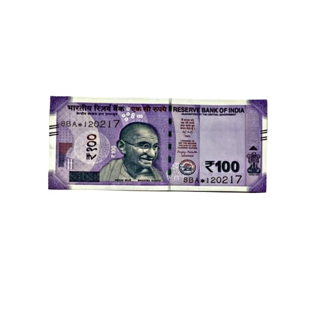 Rs 100 Birthday Date note 12.02.17 lucky & collectible indian currency - Collection Bazzar