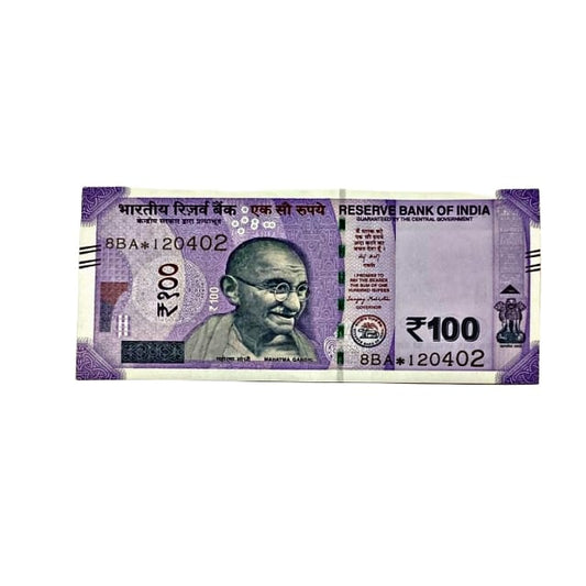Rs 100 star birthday note 120402 collectible - Collection Bazzar