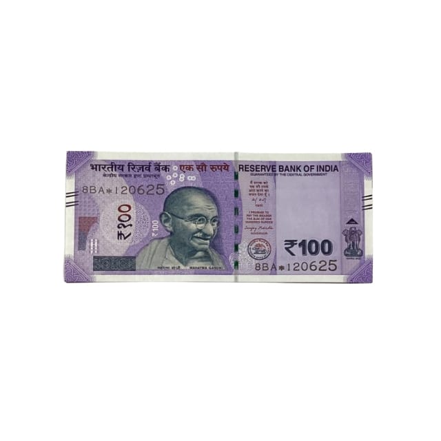 Rs 100 Birthday Date note 12.06.25 lucky & collectible indian currency - Collection Bazzar