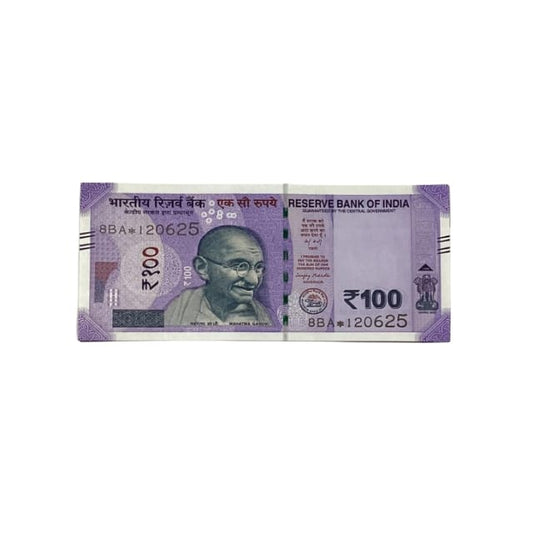 Rs 100 Birthday Date note 12.06.25 lucky & collectible indian currency - Collection Bazzar