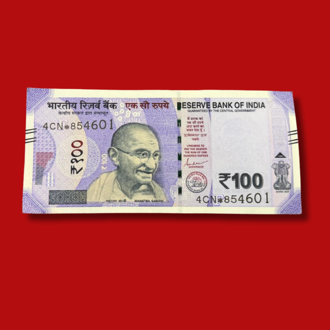 Rs 100 Star Note Packet 854601 Serial 100 Notes Packet Rare - Collection Bazzar