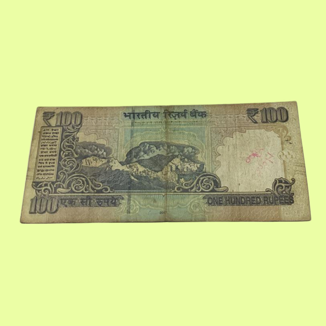 Rs 100 Star Note Serial 344954 Signed by Urjit Patel Rare Collectible - Collection Bazzar