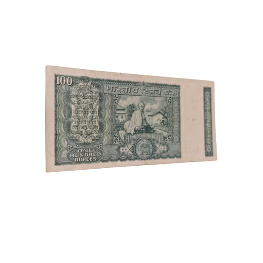 Rs 100 White Strip Back side gandhi rare Lk Jha serial 467313 note - Collection Bazzar