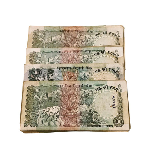 Rs 100 agriculture issue 10 notes  governor c rangrajan rare collectible - Collection Bazzar