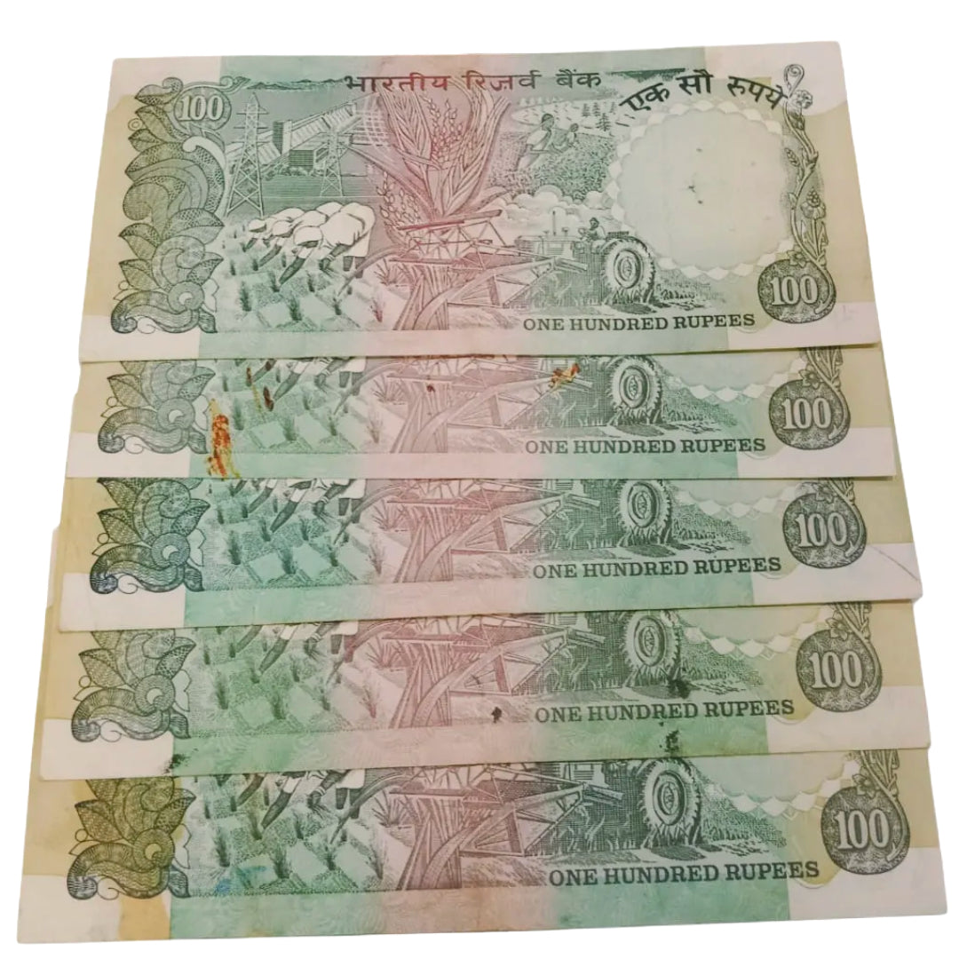 Rs 100 old Agriculture issue very demanding all governor set very hard to find - Collection Bazzar