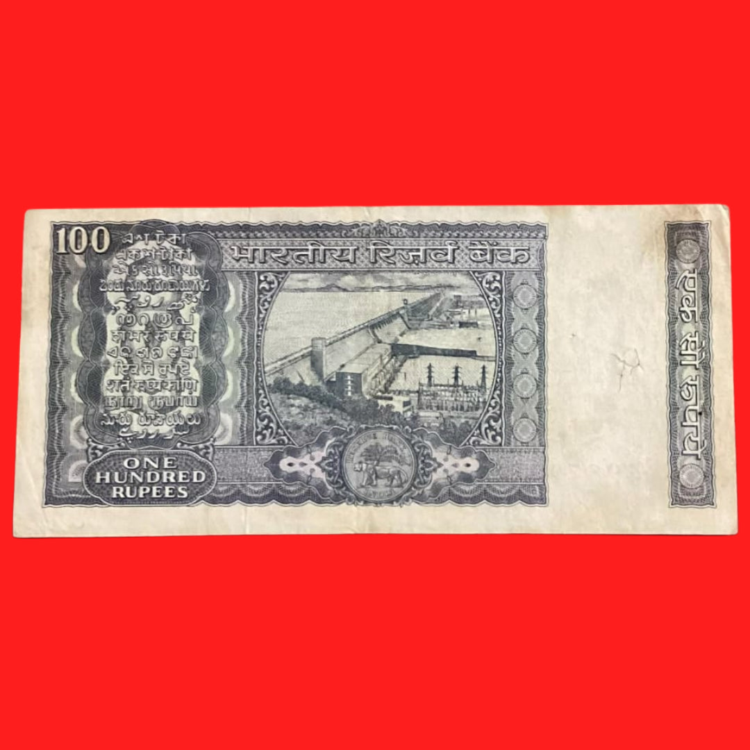 Rs 100 old White strip KR Puri AG87 428727 Rare governor - Collection Bazzar