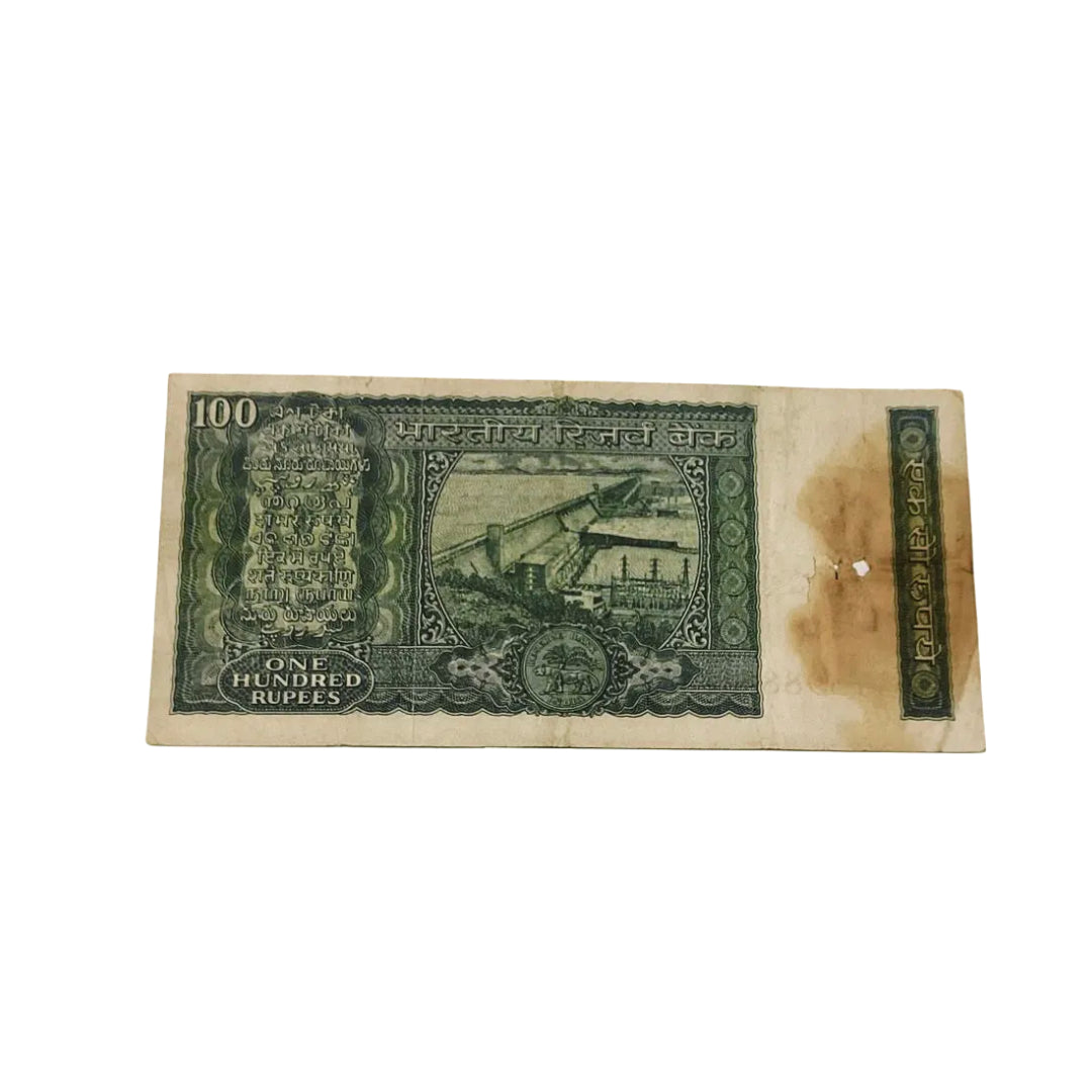 Rs 100 old note 199888 governor k r puri rare collectible - Collection Bazzar