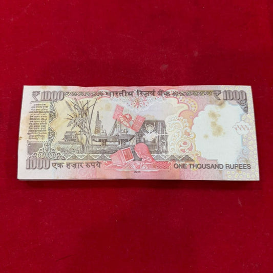 Rs 1000 Note Packet 456901 Serial | Demonetized RBI Issue 100 UNC Notes - Collection Bazzar