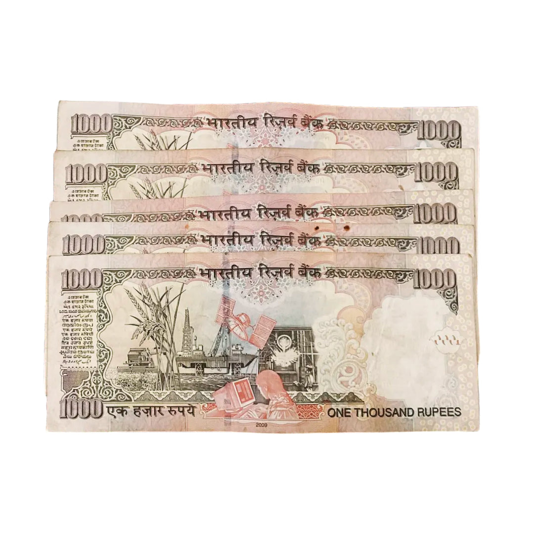 Rs 1000 note governor bimal jalan rare collectible 5 pis - Collection Bazzar