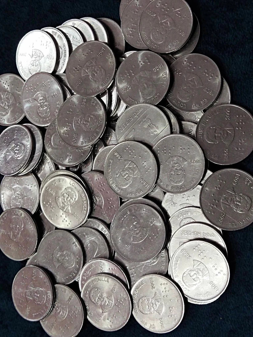 Louis Braille 50 Piece Rare Mix Mint Coin | Collectible - Collection Bazzar