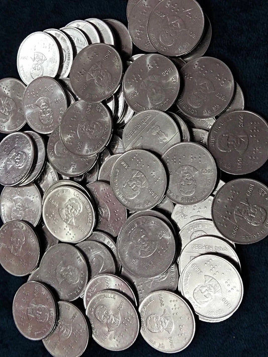 Louis Braille 50 Piece Rare Mix Mint Coin | Collectible - Collection Bazzar