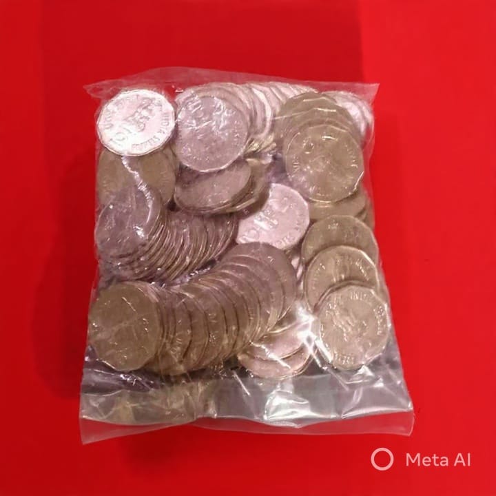 Rs 2 Copper Nickel National Integration 100 Coin Pouch Collectible - Collection Bazzar