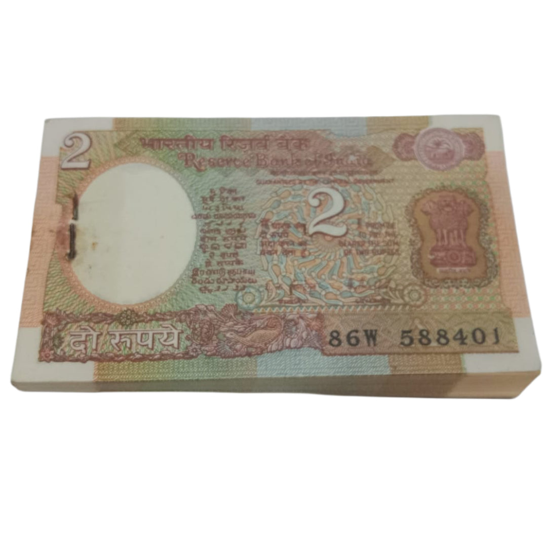 Rs 2 OLD Satellite issue serial packet 86W 588401 RN Malhotra SIGN - Collection Bazzar