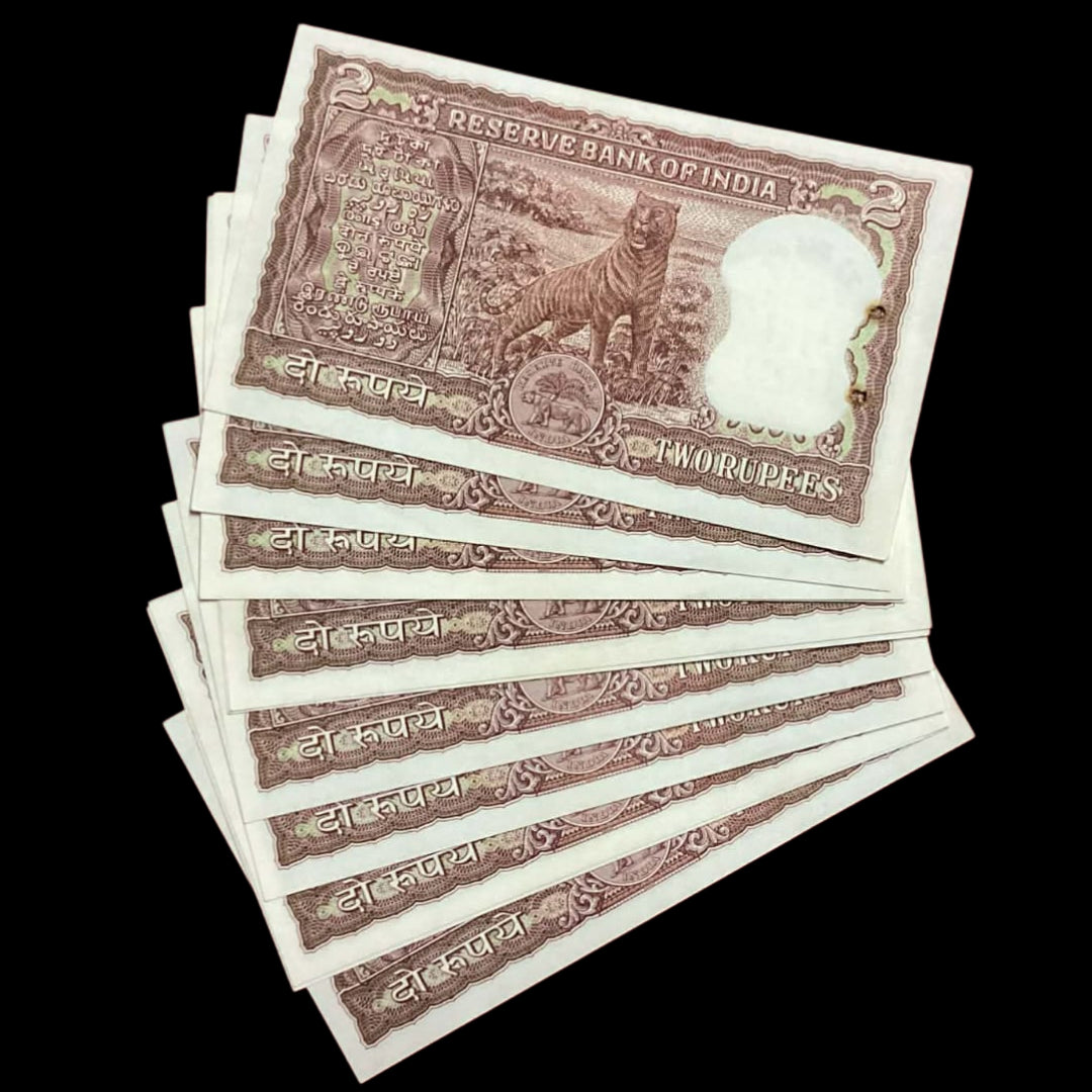 Rs 2 diamond issue Birthday & anniversary notes lot (051156 to 051166) - Collection Bazzar