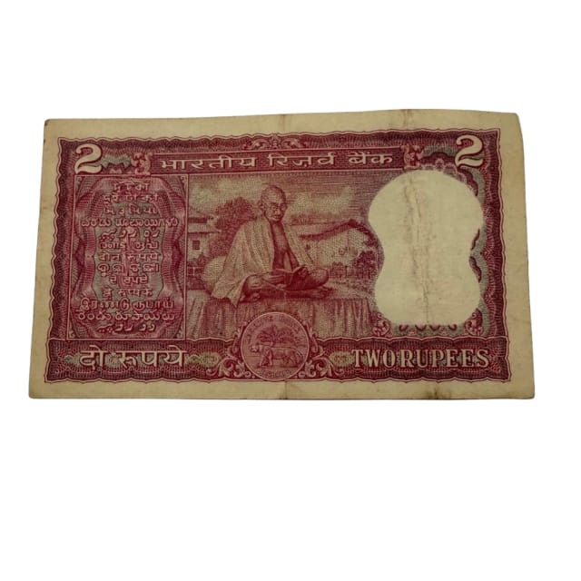 Rs 2 gandhi issue 652458 B N adrakar rare governor - Collection Bazzar