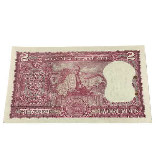 Rs 2 note  gandhi issue governor l k jha rare collectable - Collection Bazzar