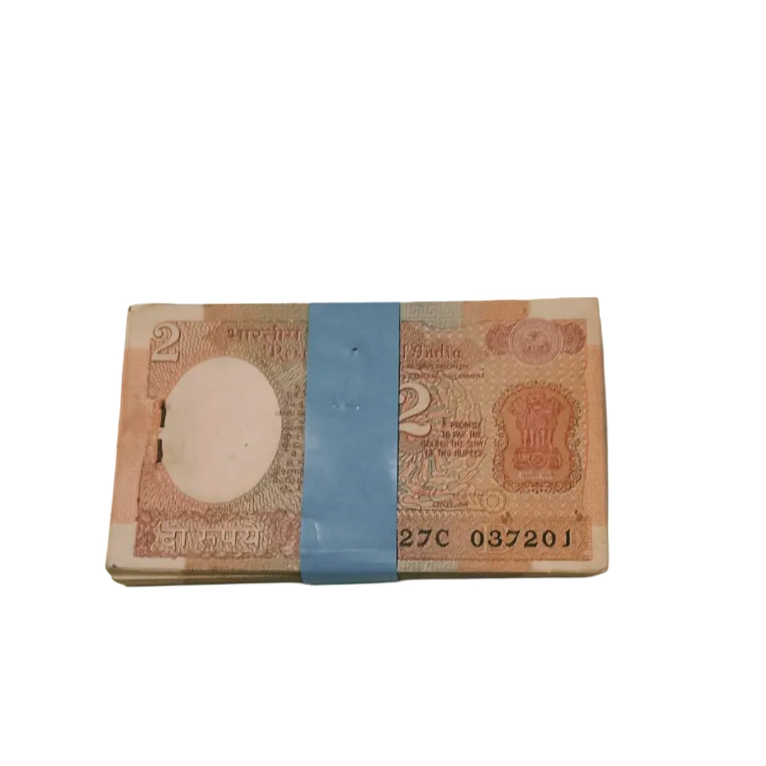 Rs 2 satelite 037201 ending 214 jai shree ram number governor r n malhotra rare collectible - Collection Bazzar