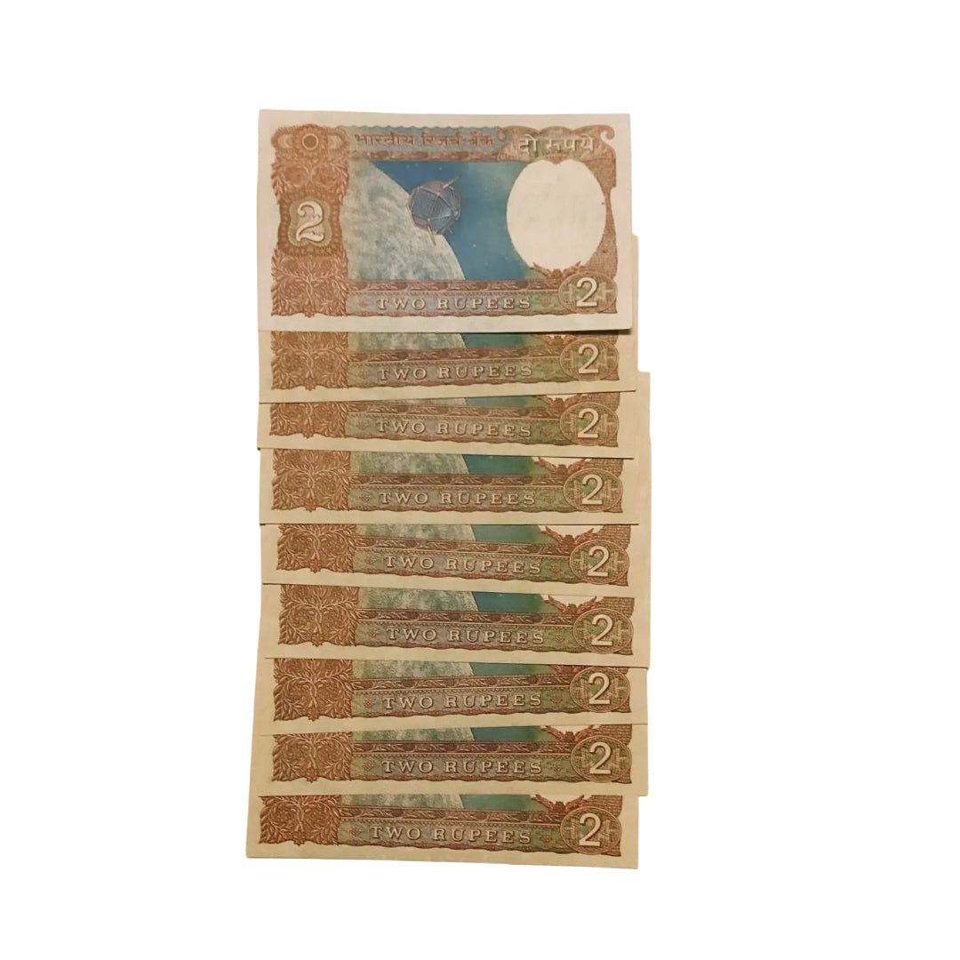 Rs 2 sattelite lot each note 150 rare  governor amitabh ghosh collectible - Collection Bazzar