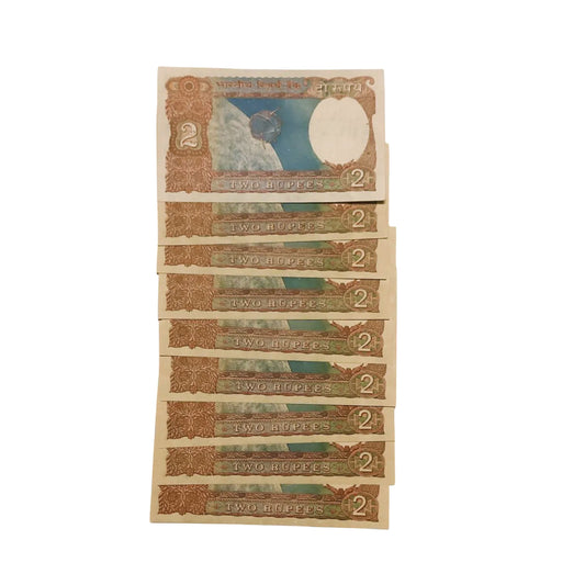Rs 2 sattelite lot each note 150 rare  governor amitabh ghosh collectible - Collection Bazzar