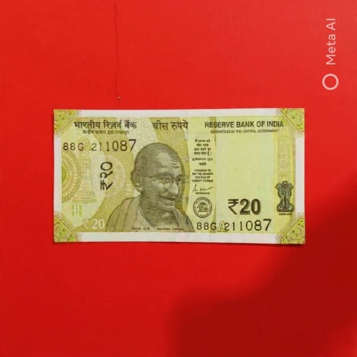 Rs 20 Birthday Note 211087 November 21 Collectible - Collection Bazzar