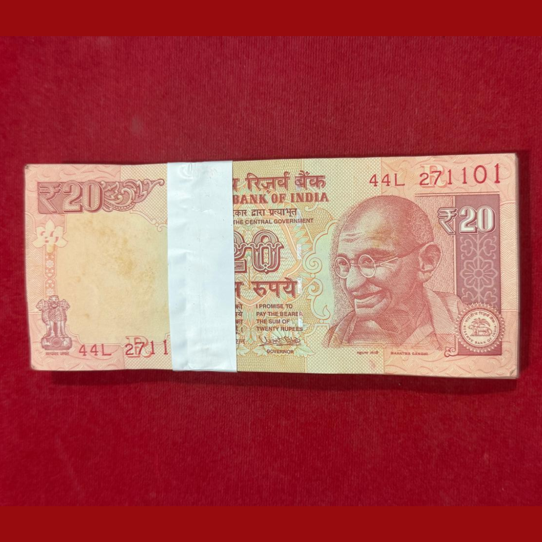 Rs 20 Birthday Serial Packet 271101 November 27 Unc Collectible - Collection Bazzar