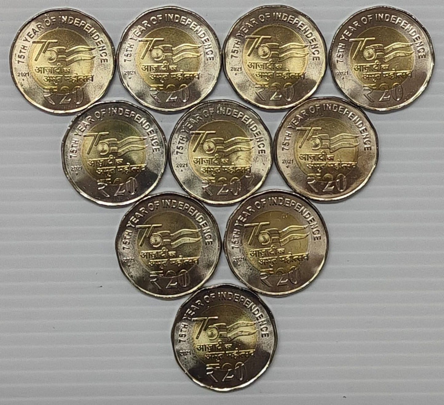20 Rupess 2021 bombay mint Gem unc coins 10 - Collection Bazzar