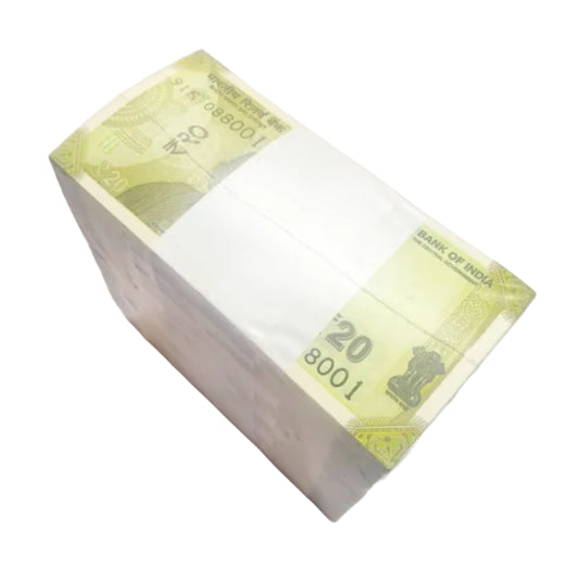 Rs 20 Note Rim Serial Packet  – Consecutive Numbered Notes - Collection Bazzar