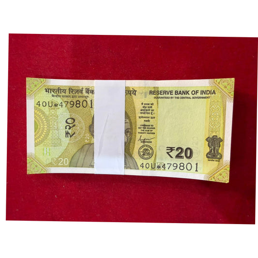 20 Star Note Packet 479801 | Star Serial | Rare Collectible - Collection Bazzar