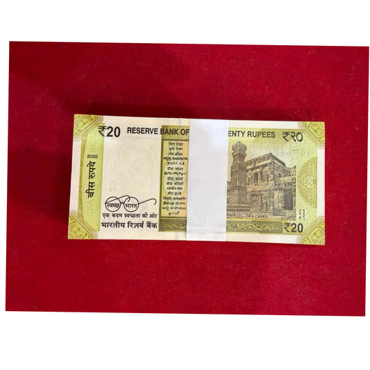 Rs 20 Star Serial Packet 480001 – Rare  Star Note |  Premium Collectible - Collection Bazzar