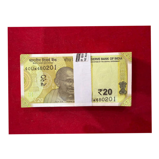 20 Star Note Packet 480201 | Star Serial | Rare Collectible - Collection Bazzar