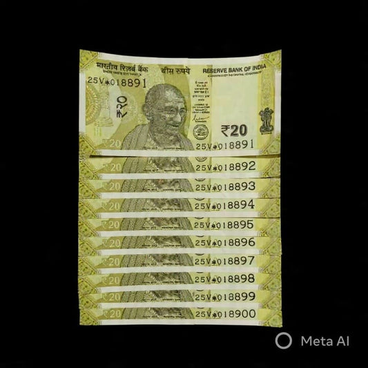 2025 Rs Star Note Set of 8 Sanjay Malhotra Unc - Collection Bazzar