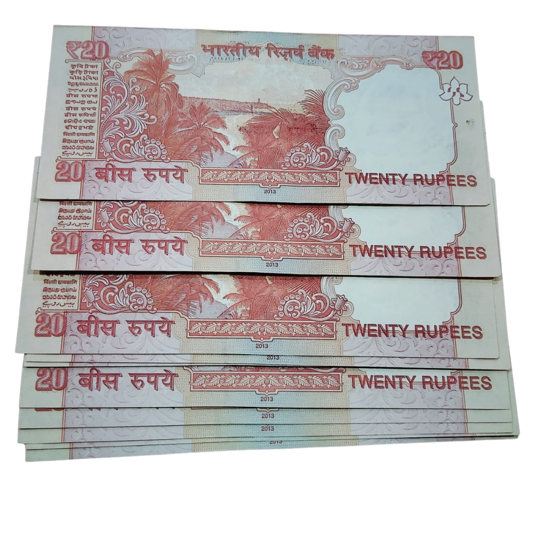 Rs 20 old bismilah holy no set 786001-10 D subbarao sign rare - Collection Bazzar