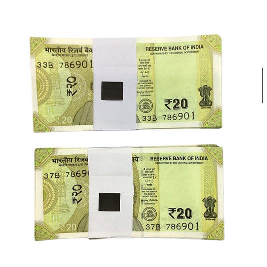 20 Note Packet (100 Notes) – Consecutive Serial Series 786901 | Rare Indian Currency each packet price mantion 786916 - Collection Bazzar
