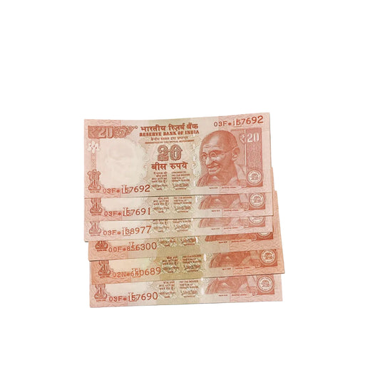 Rs 20 star notes governor urjit patel rare collectible - Collection Bazzar