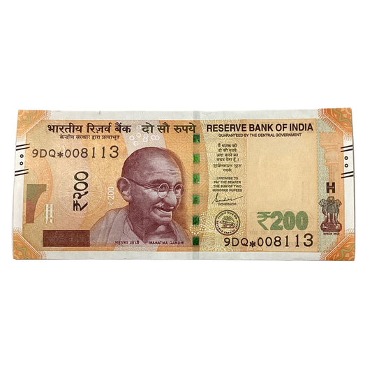 Rs 200 Star Note 008113 fancy New Series  Collectible - Collection Bazzar