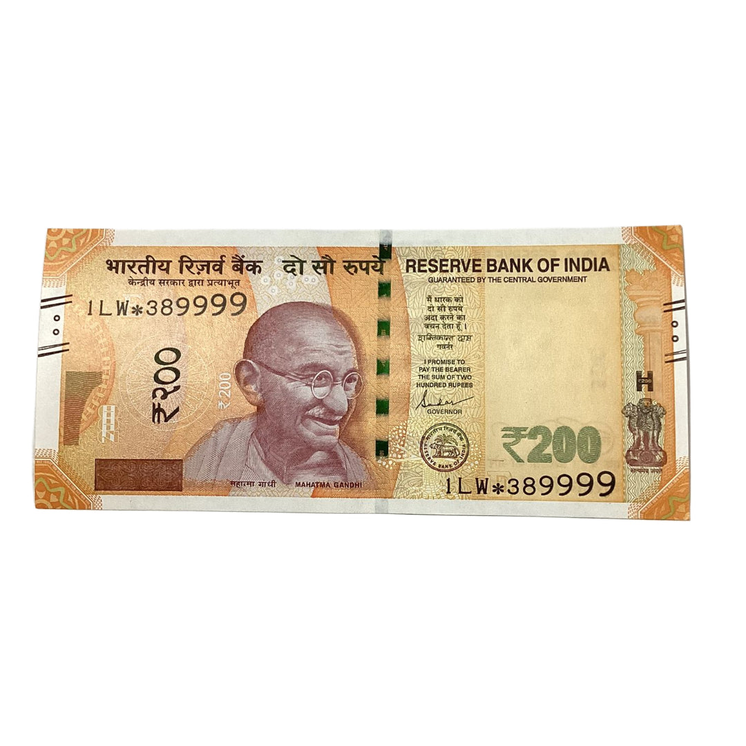 Rs 200 Star Note 389999 four times 9 fancy New Series  Collectible - Collection Bazzar
