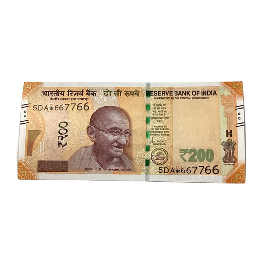 Rs 200 Star Note 666766 fancy New Series  Collectible - Collection Bazzar