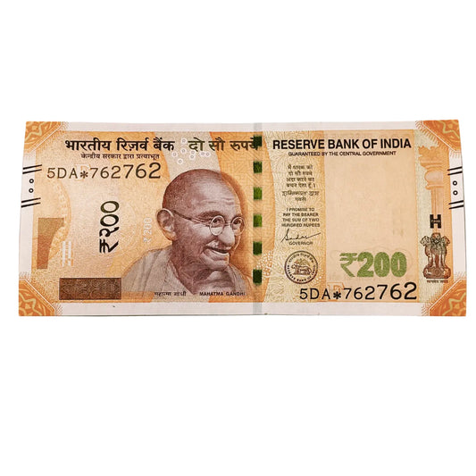 Rs 200 Star Note 762762 doubling fancy New Series  Collectible - Collection Bazzar