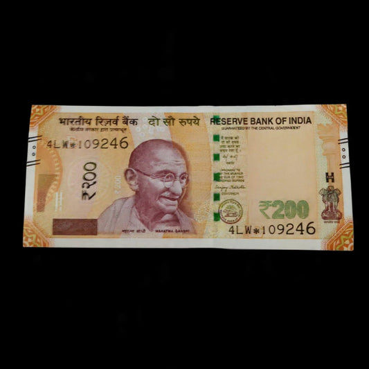 Rs 200 Star Note Serial 109246 Governor Sanjay Malhotra - Collection Bazzar